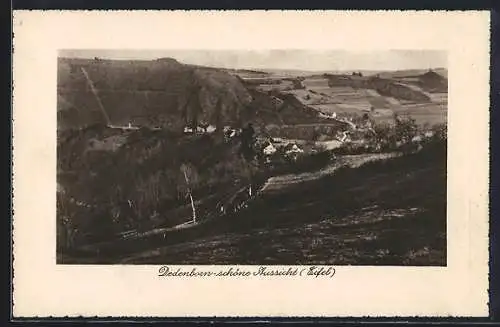 AK Dedenborn /Eifel, Blick auf den Ort mit Feldern der Umgebung