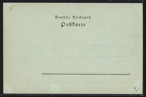 Mondschein-AK Berlin, Unter den Linden mit Passanten