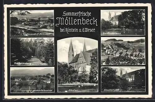 AK Möllenbeck bei Rinteln, Kloster, Klosterteich, Am Kahlenberg