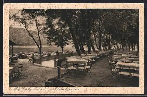 AK Berlin-Schlachtensee, Restaurant Alte Fischerhütte, Bes. Otto Heyne