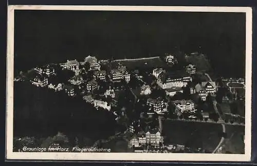 AK Braunlage im Harz, Ortsansicht vom Flugzeug aus