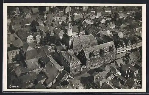AK Hameln, Teilansicht vom Flugzeug aus