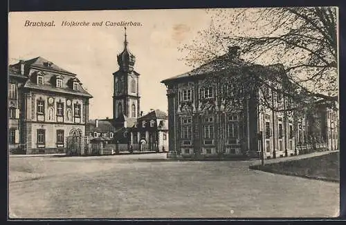 AK Bruchsal, Hofkirche und Cavalierbau