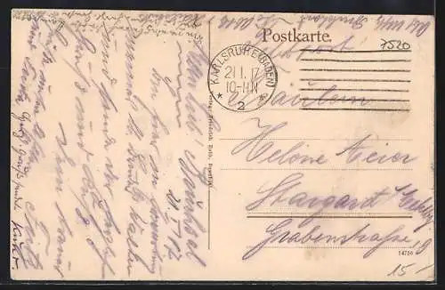 AK Bruchsal, Hofkirche und Cavalierbau