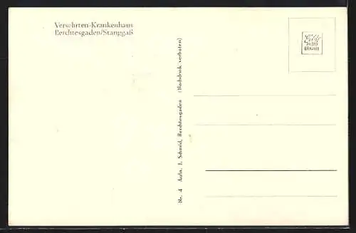 AK Berchtesgaden-Stanggass, Blick auf das Versehrten-Krankenhaus