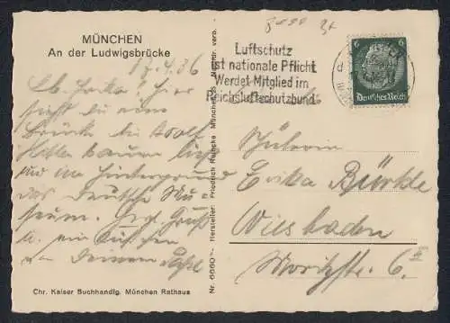AK München, An der Ludwigsbrücke