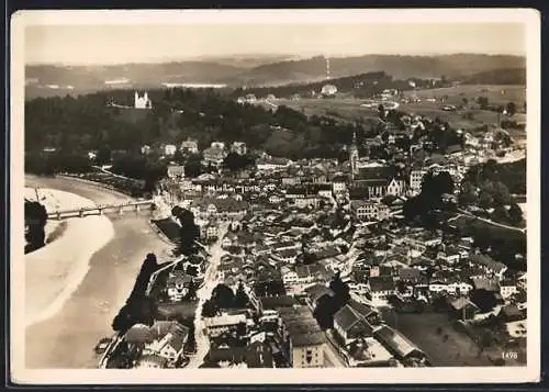 AK Bad Tölz, Ortsansicht mit Blick nach Prinzregent Luitpold Kinderkurheim