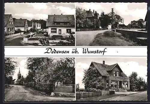 AK Dedensen üb. Wunstorf, Partien im Ort