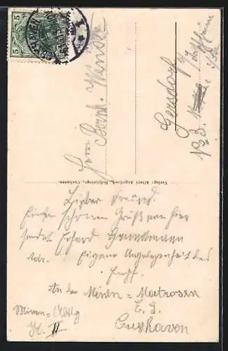 AK Cuxhaven, Leuchtturm und Seepavillon