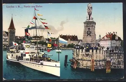 AK Lindau i. B., Partie am Hafen