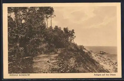 AK Koserow, Anlagen auf den Dünen