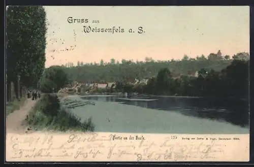 AK Weissenfels a. S., Partie an der Saale