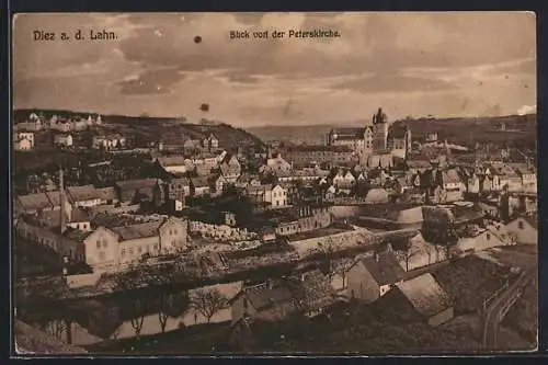AK Diez a. d. Lahn, Blick von der Peterskirche