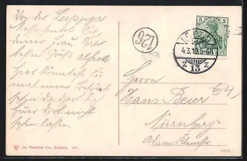 AK Leipzig, Neues Rathaus und Rathausring mit Strassenbahn