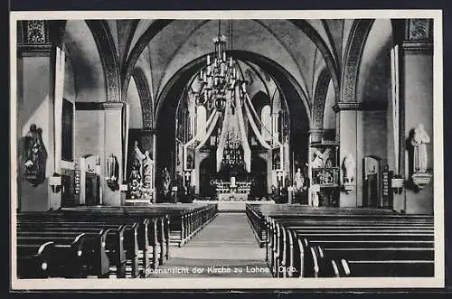 AK Lohne i. Oldb., Innenansicht der Kirche