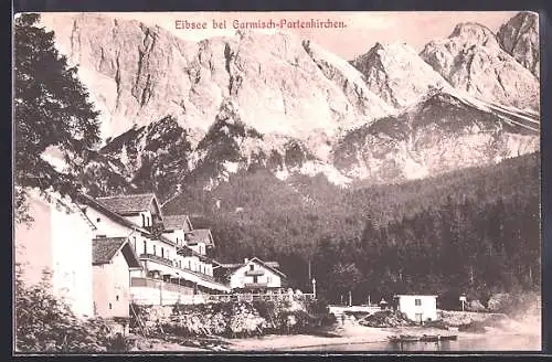 AK Garmisch-Partenkirchen, Blick auf den Eibsee
