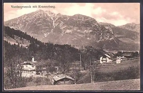 AK Vordergraseck, Ortsansicht mit Kramerberg