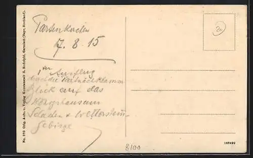 AK Vordergraseck, Ortsansicht mit Kramerberg