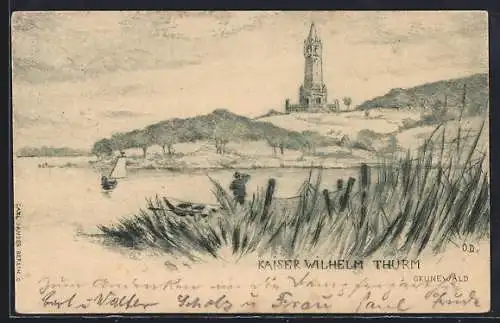 AK Berlin-Grunewald, Kaiser Wilhelm Thurm