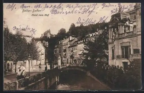 AK Baden-Baden, Hotel russ. Hof