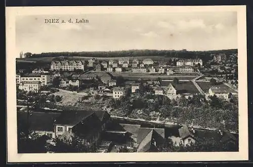 AK Diez a. d. Lahn, Teilansicht aus der Vogelschau