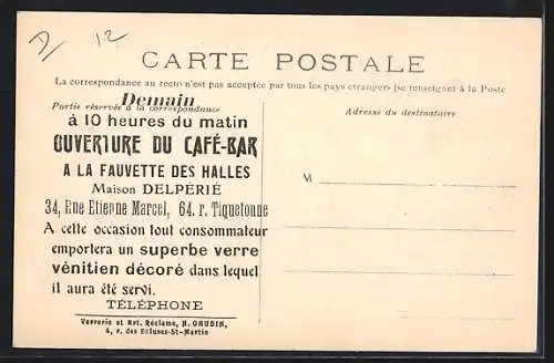 AK Paris, Crue de la Seine 1910, Rue de Lyon avec bateaux naviguant sur l`eau inondée