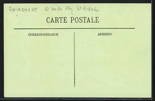 AK Paris, Inondations de 1910, Faubourg Saint-Antoine avec barques naviguant dans les rues inondées