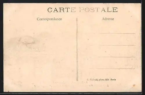 AK Paris, Inondation de janvier 1910, Le Ministère des Affaires Étrangères et le Quai d`Orsay inondés