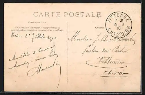 AK Paris, Crue de la Seine au Pont de l`Alma, 28 Janvier 1910