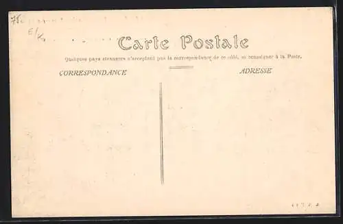 AK Paris, Un Passeur au Quai de Grenelle pendant l`inondation de 1910