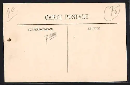 AK Paris, La Gare du Quai d`Orsay inondée (Janvier 1910)