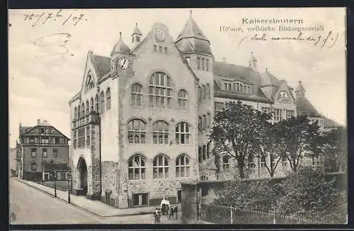 AK Kaiserslautern, Höhere weibliche Bildungsanstalt