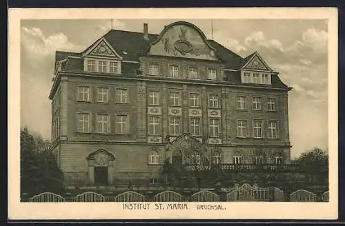 AK Bruchsal, Vorderansicht des Instituts St. Maria
