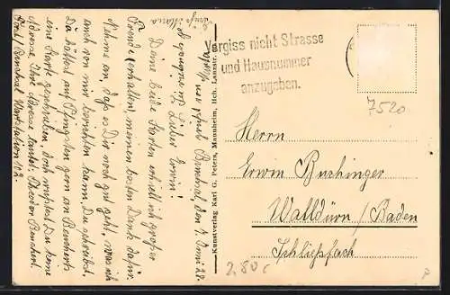 AK Bruchsal, Vorderansicht des Instituts St. Maria