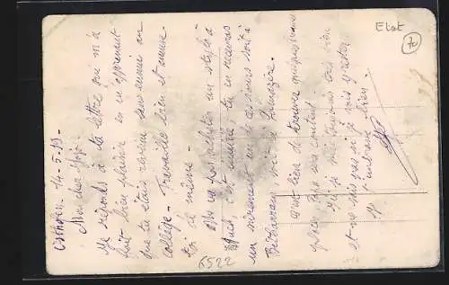 AK Osthofen, Bahn-Hotel, Kaiserl. Postamt, Steuergebäude