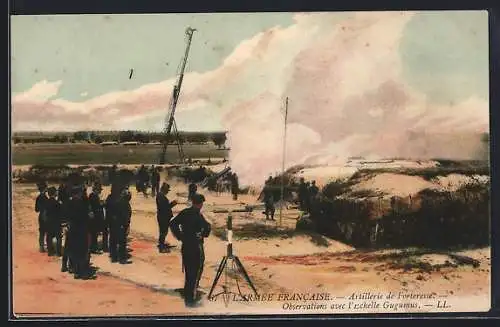 AK L`Armée Francaise, Artillerie de Forteresse, Observations avec l`Echelle Gugumus