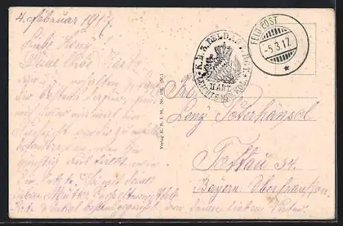 AK Erstürmte Stellung mit franz. schwerer Artillerie