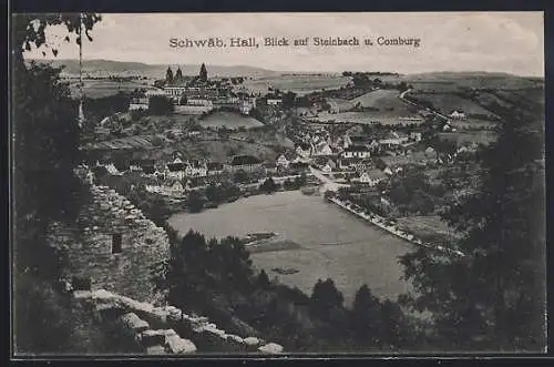 AK Schwäbisch Hall, Blick auf Steinbach und Comburg