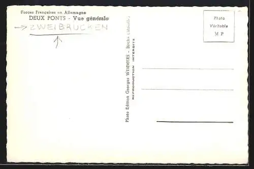 AK Zweibrücken, Blick auf den Ort