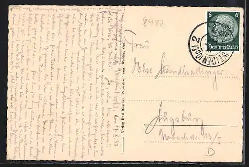 AK Weiden /Opf., Blick auf den Ort