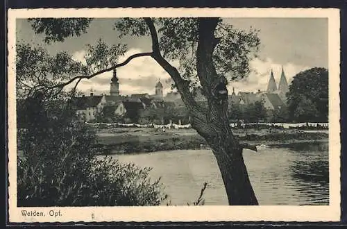 AK Weiden /Opf., Blick auf den Ort