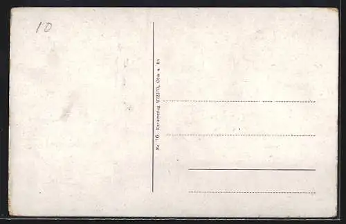 AK Emmerich, Ortsansicht mit Segelboot im Vordergrund