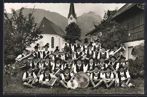 AK Piding, Gruppenbild Trachtenkapelle