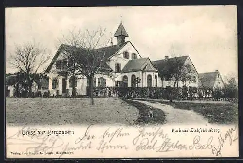 AK Bergzabern, Kurhaus Liebfrauenberg mit Hund