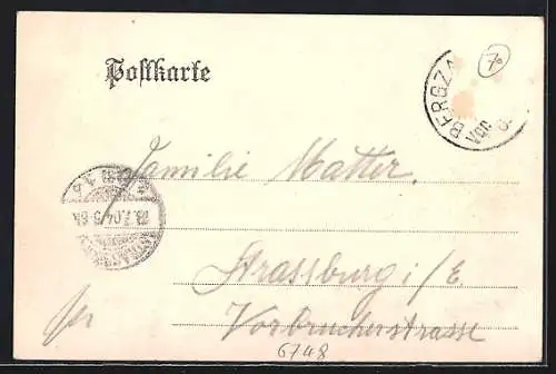 AK Bergzabern, Kurhaus Liebfrauenberg mit Hund