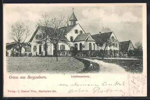 AK Bergzabern, Kurhaus Liebfrauenberg mit Hund