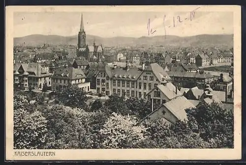 AK Kaiserslautern, Teilansicht mit Kirche