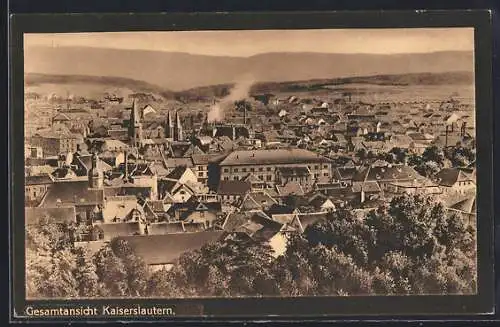 AK Kaiserslautern, Teilansicht aus der Vogelschau