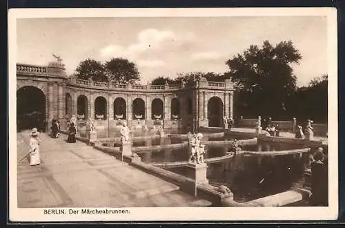 AK Berlin-Friedrichshain, Der Märchenbrunnen