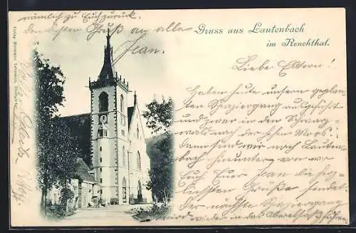 AK Lautenbach /Renchtal, An der Kirche